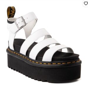 Gently used (only wore once) Dr Martin white Blair wedge sandals. 🤍🤍🤍 sz 6